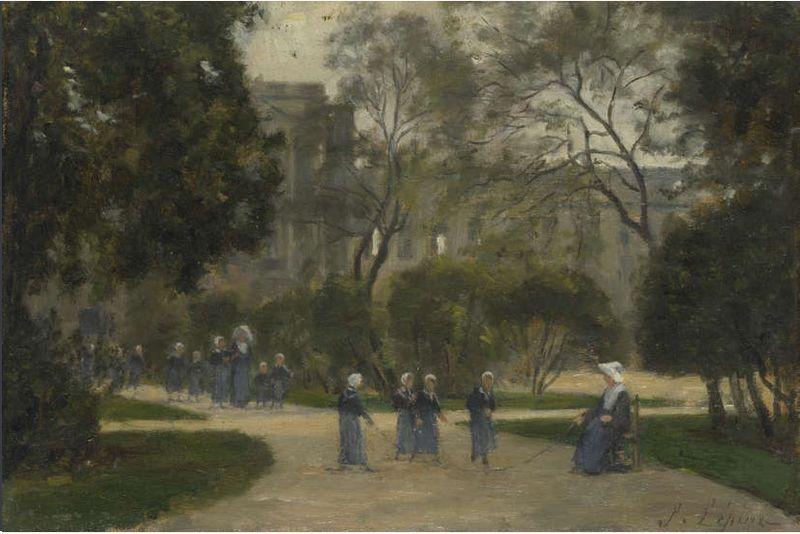  Nuns and Schoolgirls in the Tuileries Gardens